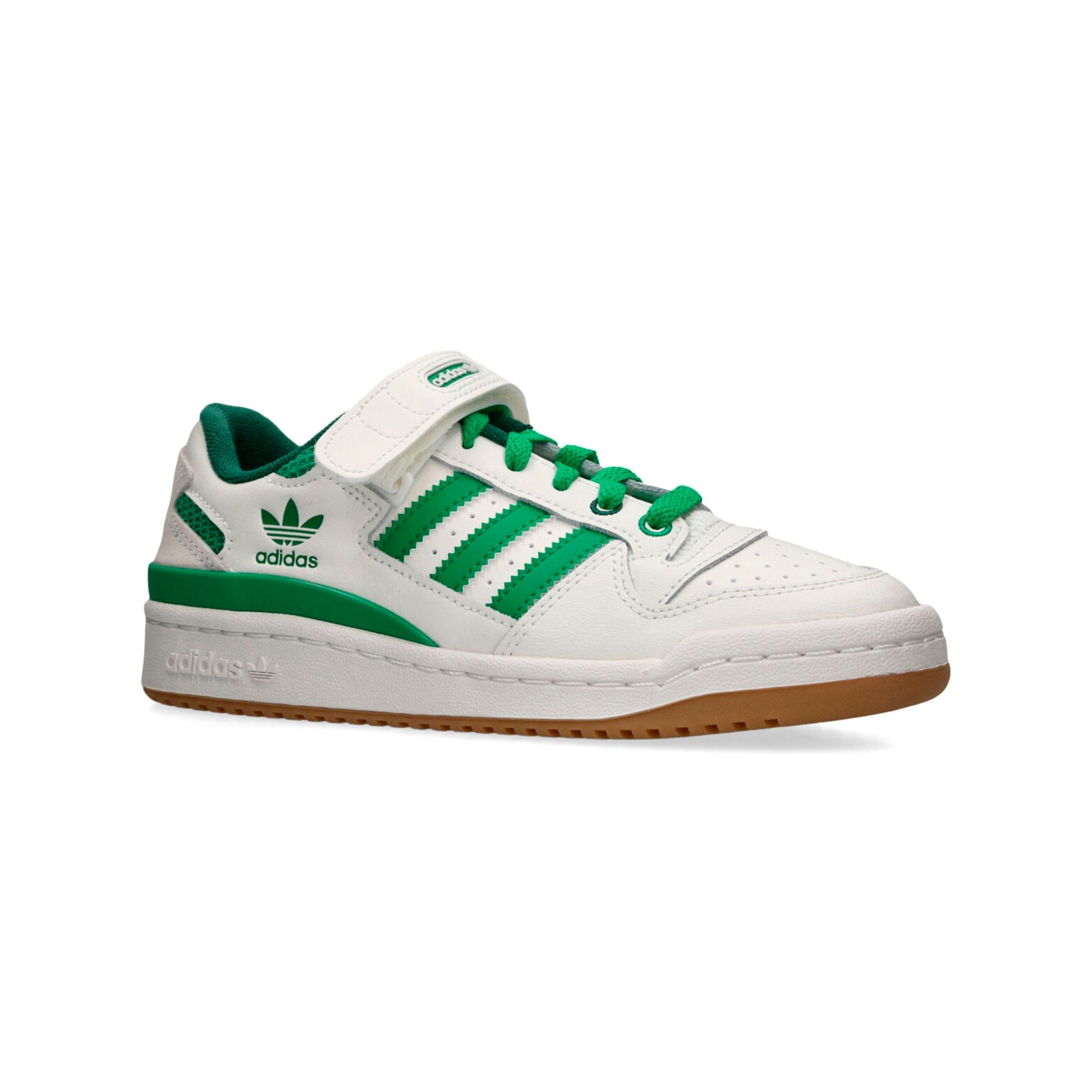 Adidas Forum Low Junior Bianche e Verdi Scarpe da Ginnastica Bambini