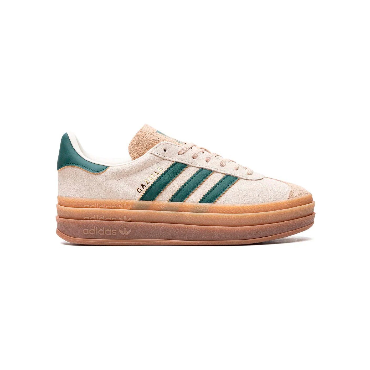 Adidas Originals Gazelle Bold Donna Panna Verde Suede Platform