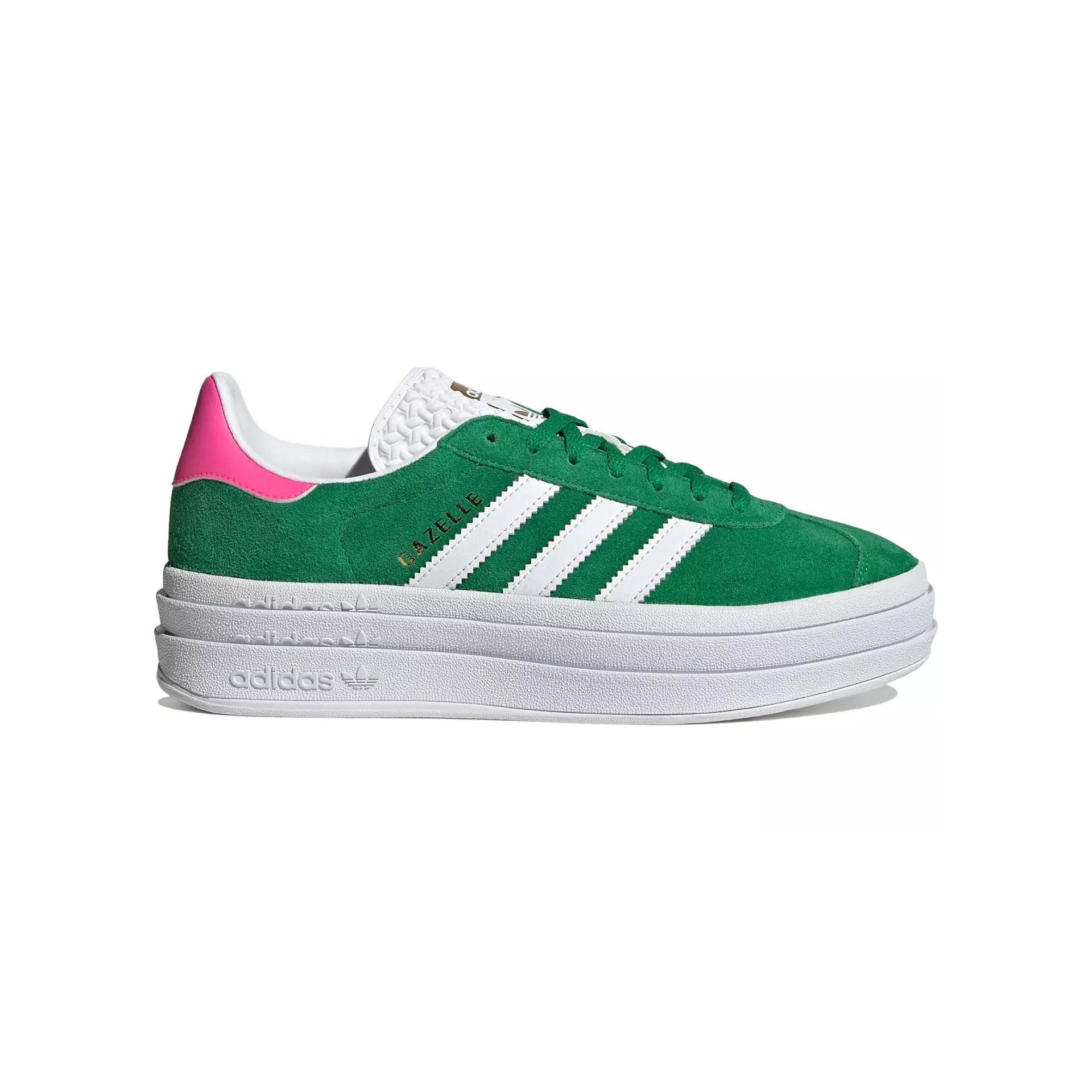 Adidas Originals Gazelle Bold Donna Verde Suede Platform