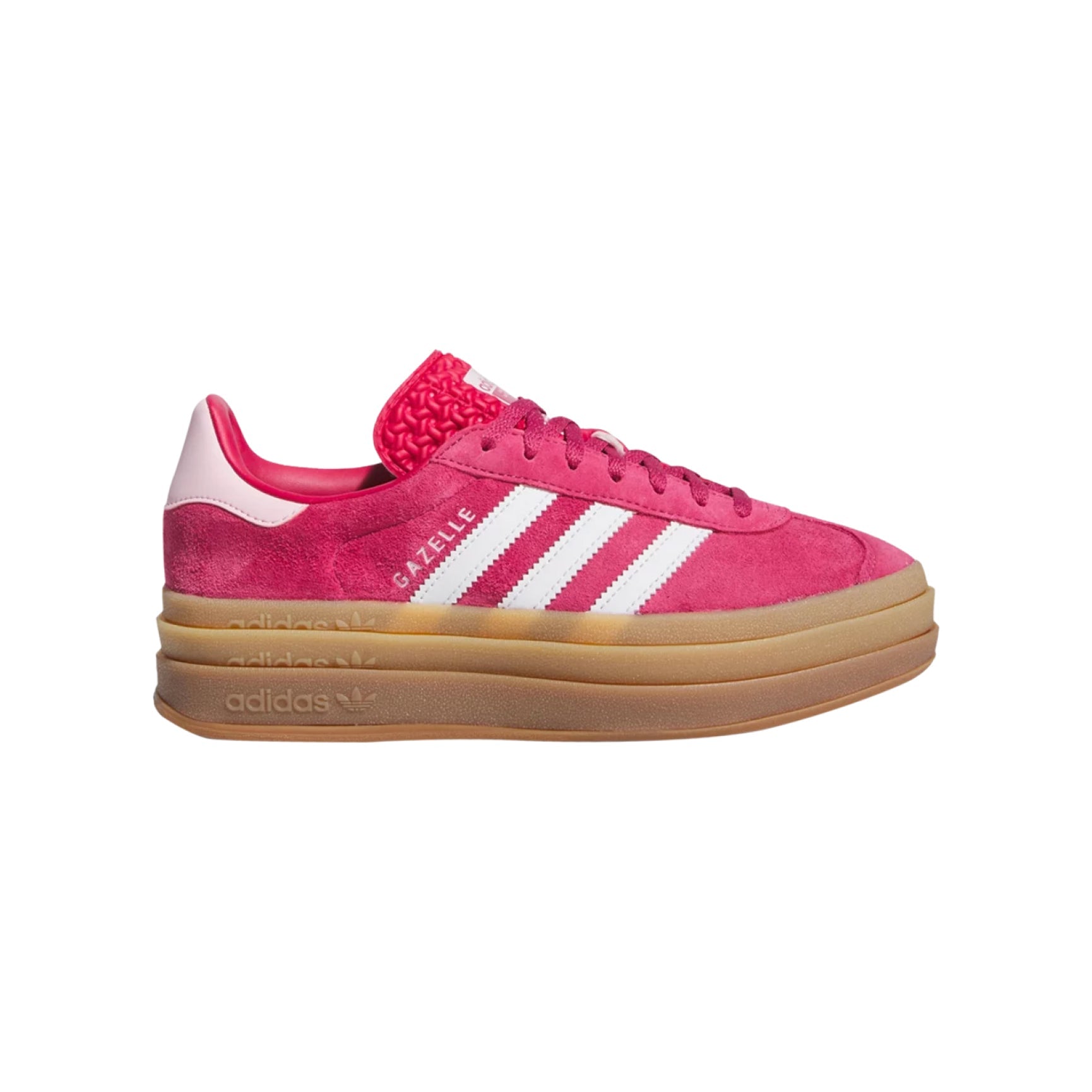 Adidas Gazelle Bold Scarpe Rosa con Suola Gum Donna Platform Vintage