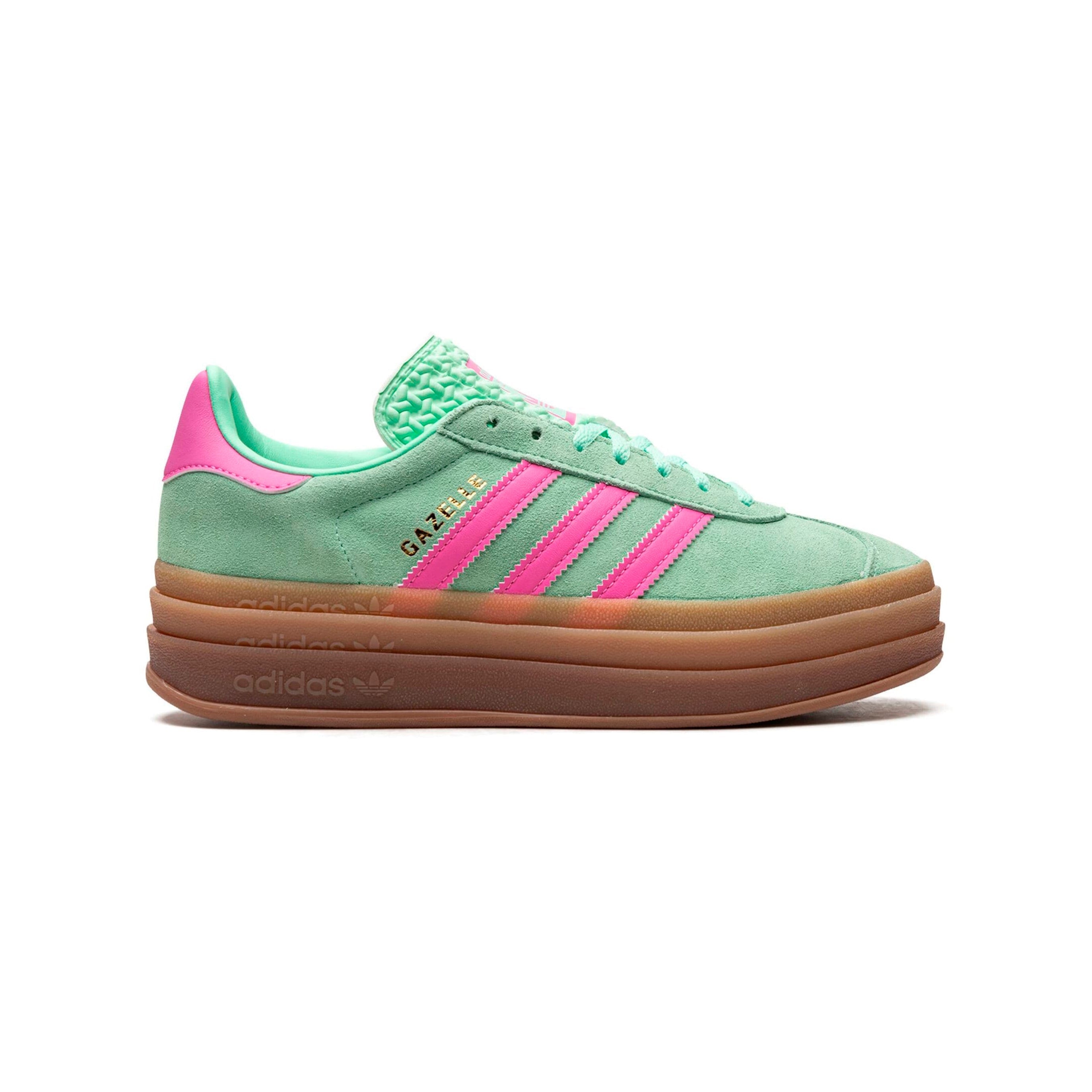 Adidas Gazelle Bold Scarpe Verde Menta con Dettagli Rosa Donna Platform