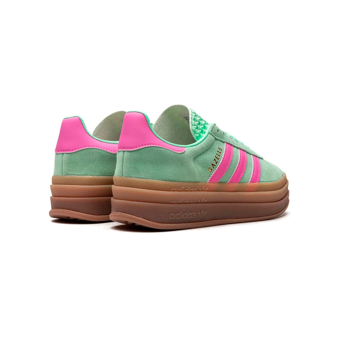 Adidas Gazelle Bold Scarpe Verde Menta con Dettagli Rosa Donna Platform