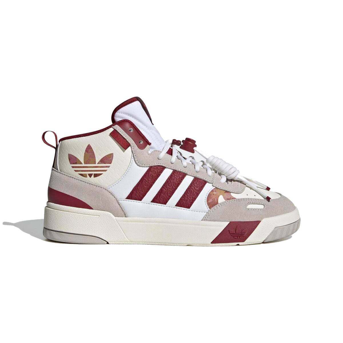 Adidas Post Up Scarpe Bianche e Bordeaux Uomo Stile Basket Retrò