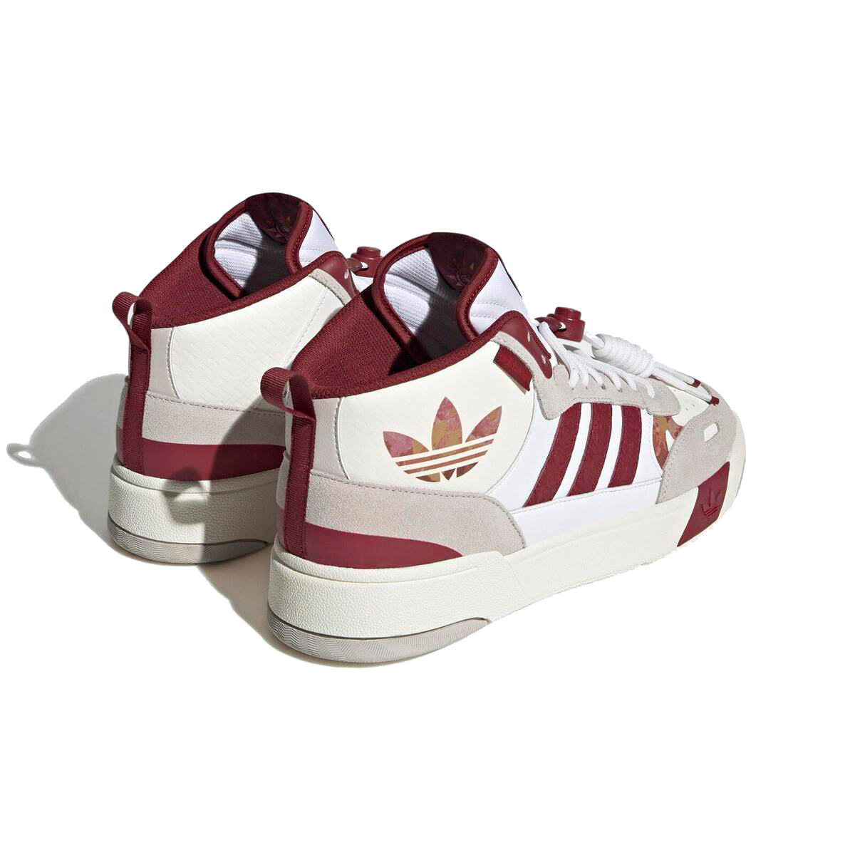 Adidas Post Up Scarpe Bianche e Bordeaux Uomo Stile Basket Retrò