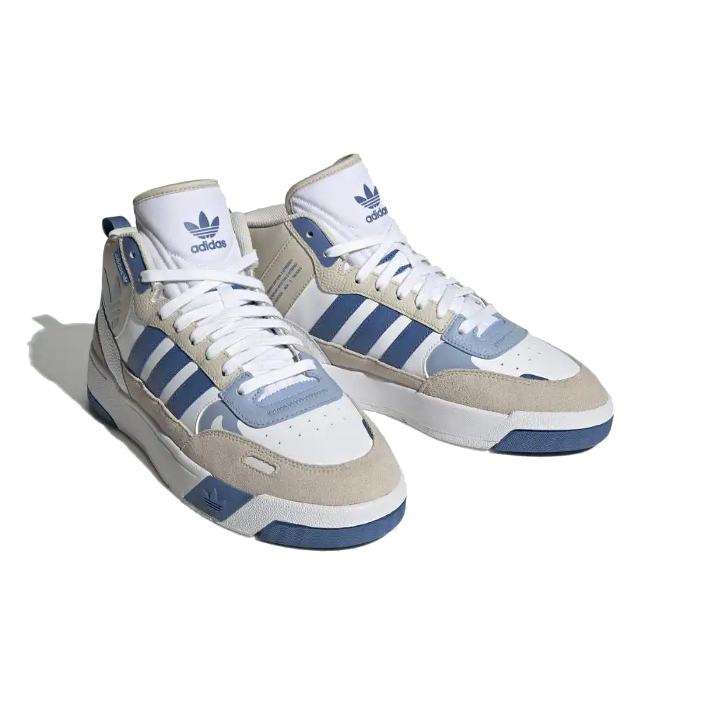 Adidas Post Up Sneakers Bianche e Blu Royal Uomo Stile Basket Retrò