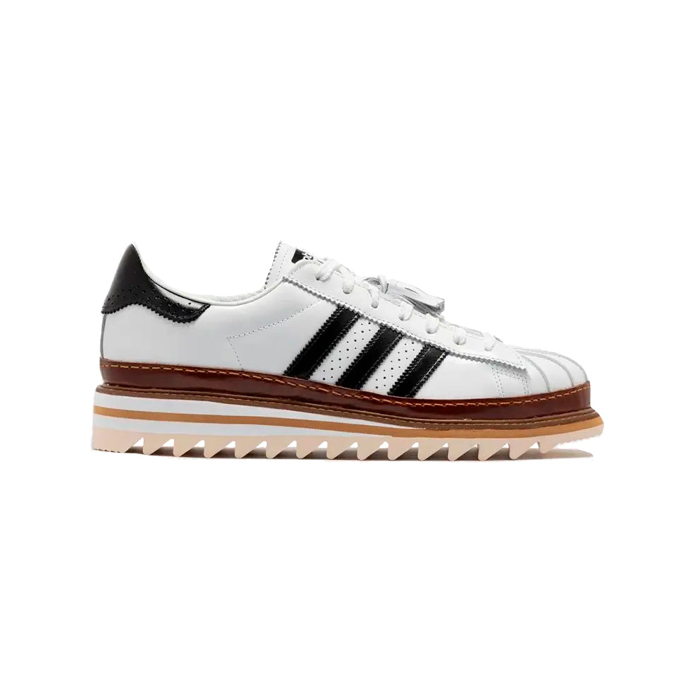 Adidas Superstar x Clot Scarpe Bianche con Suola Seghettata Uomo Design Unico