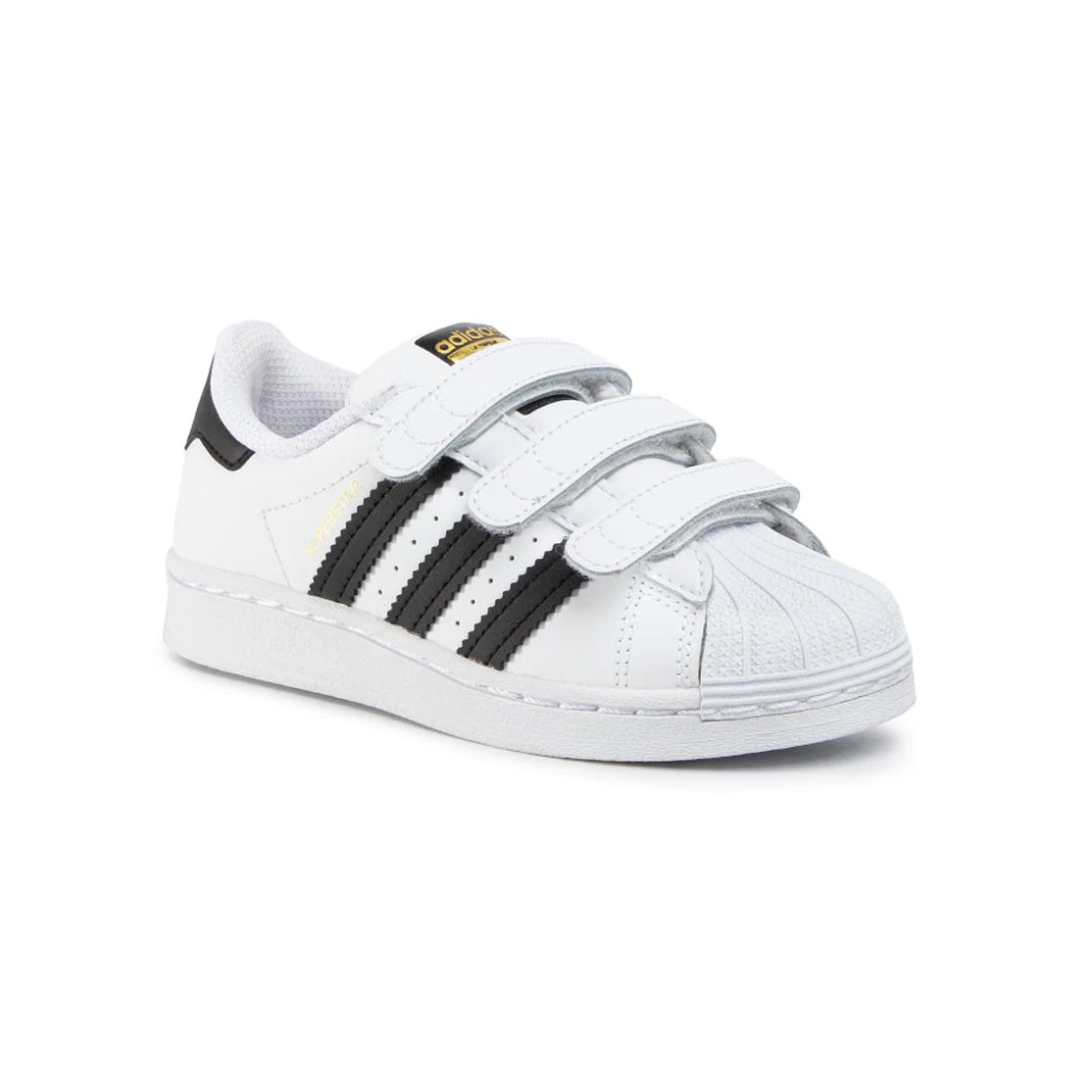 Adidas Superstar Bambini Bianche con Strisce Nere Sneakers Casual