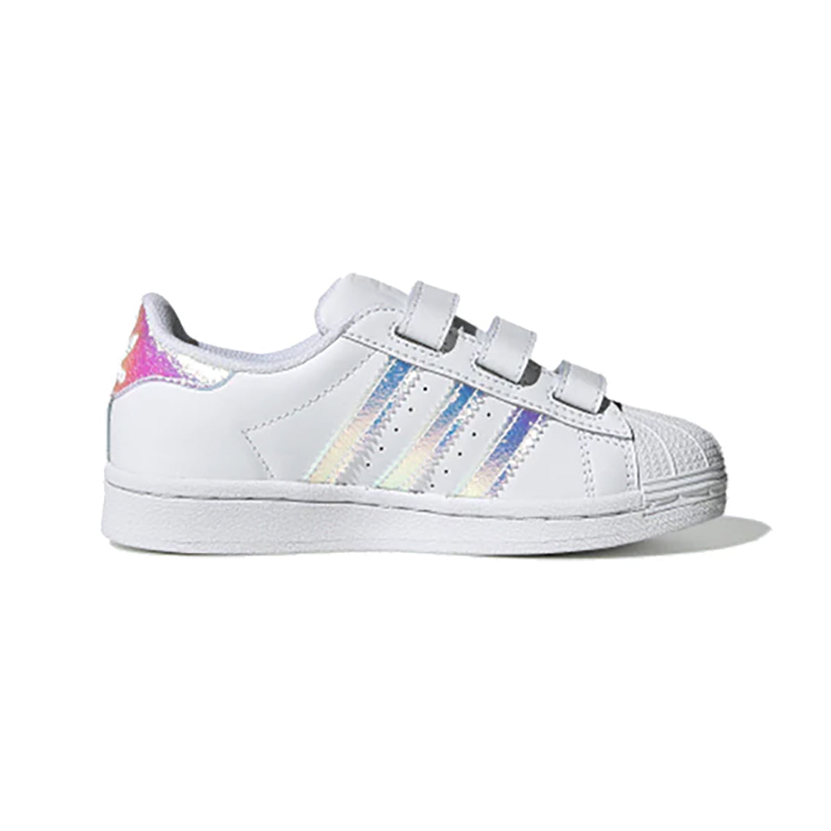 Adidas Superstar Bambini Bianche con Dettagli Iridescenti