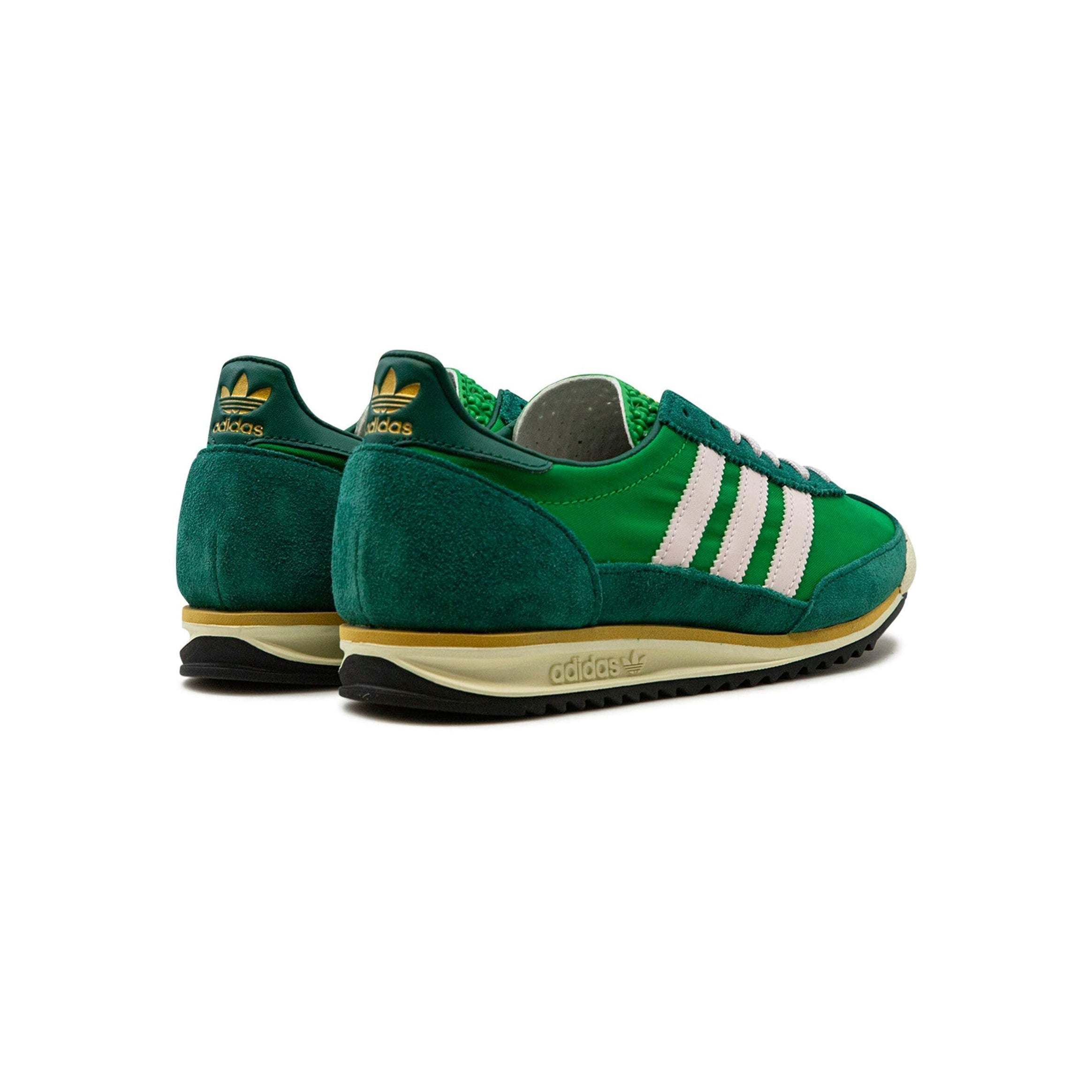 Adidas SL 72 Scarpe Verde Collegiale con Strisce Bianche Uomo Retro