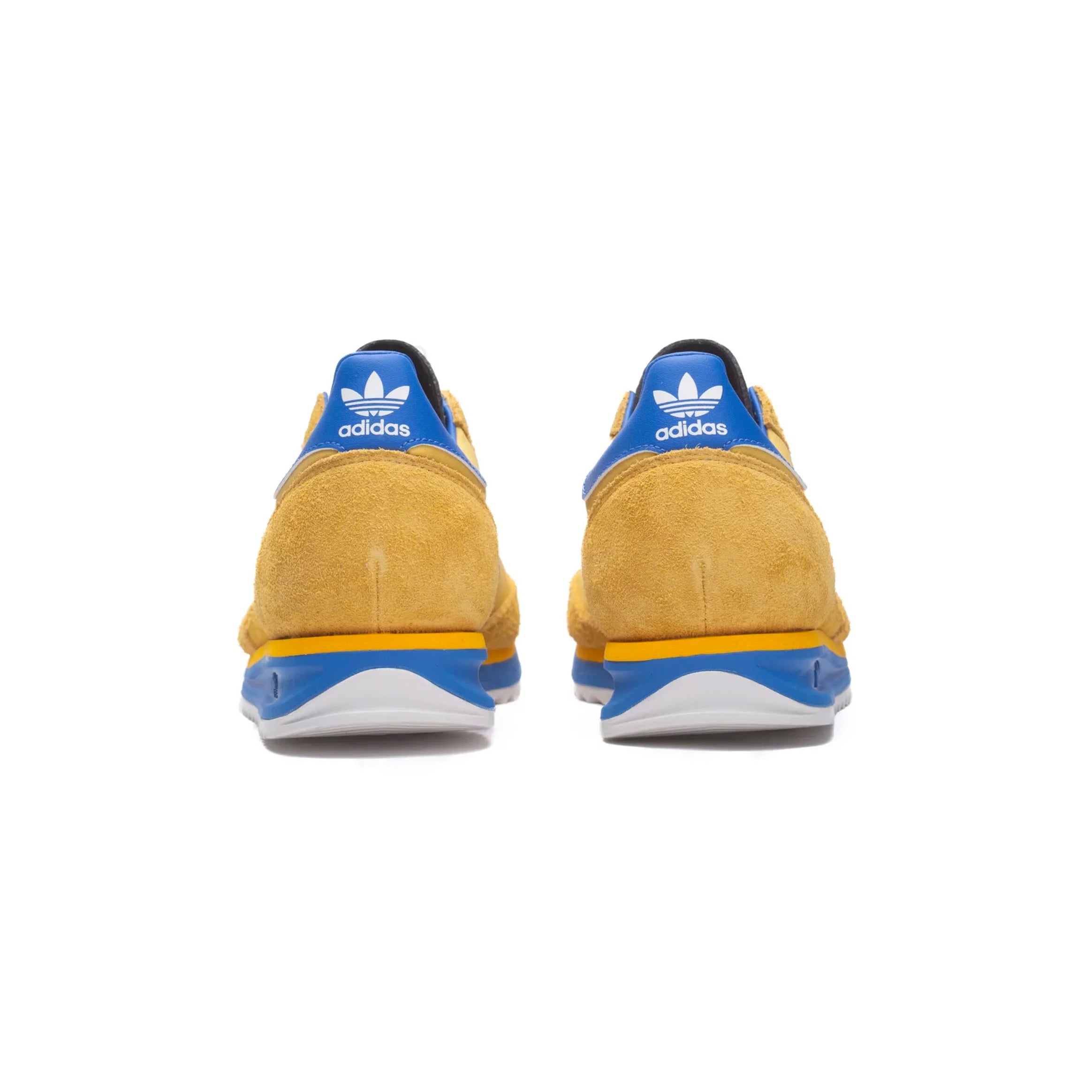 Adidas SL 72 Scarpe Giallo Senape con Strisce Blu Uomo Vintage Retro