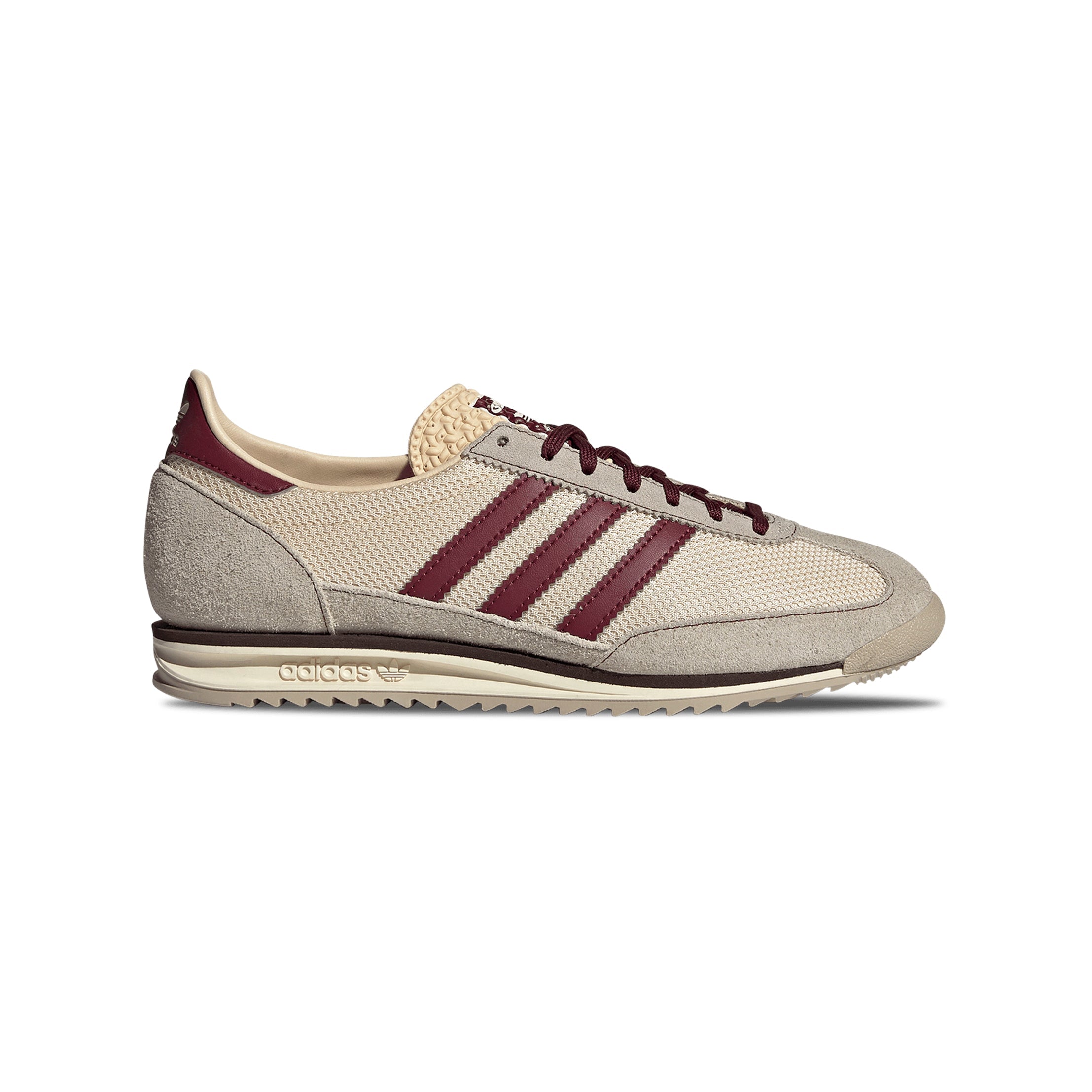 Adidas SL 72 Scarpe Beige e Bordeaux Uomo Stile Retro Vintage