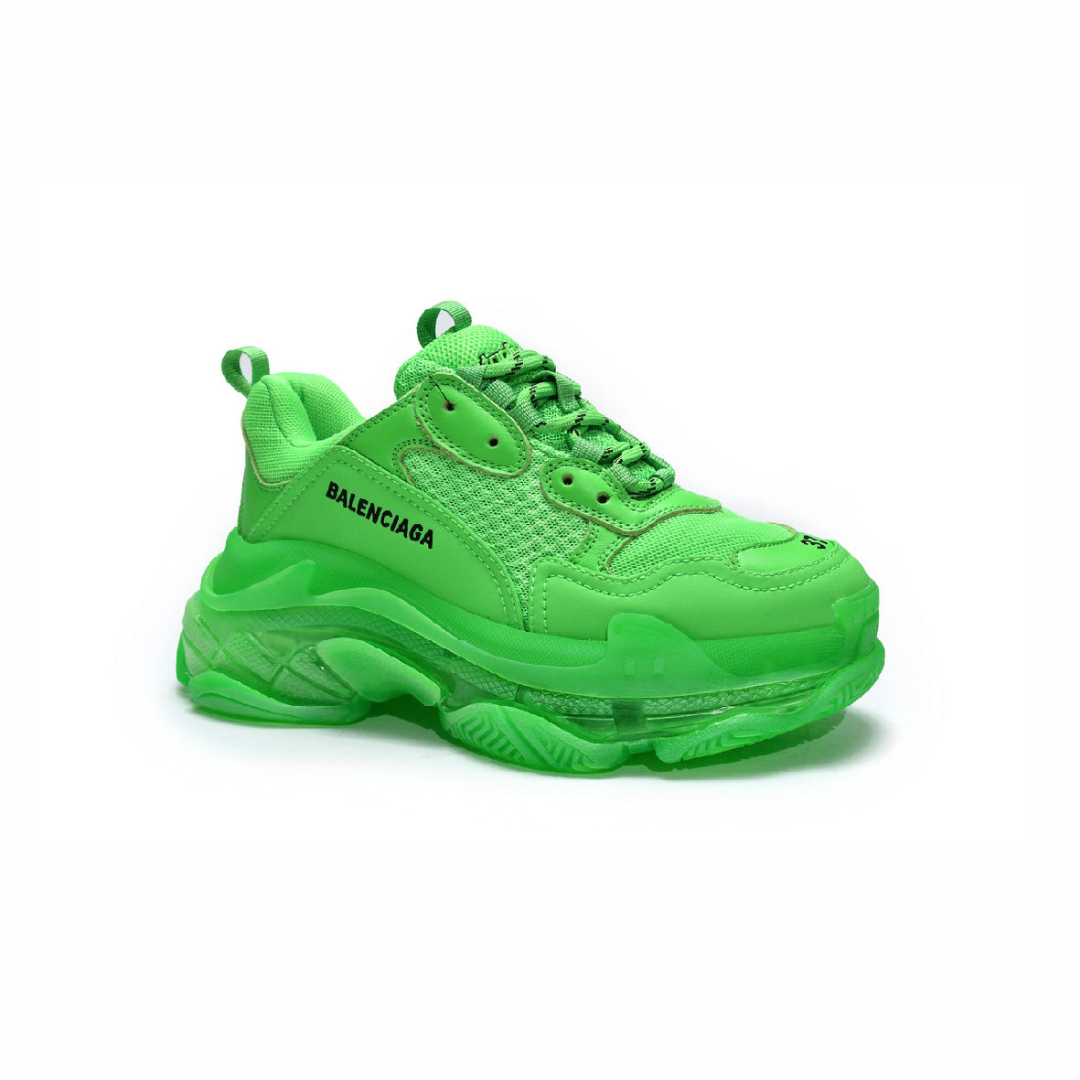 Balenciaga Triple S Scarpe Verdi Fluo Uomo Donna Sneakers Esclusive