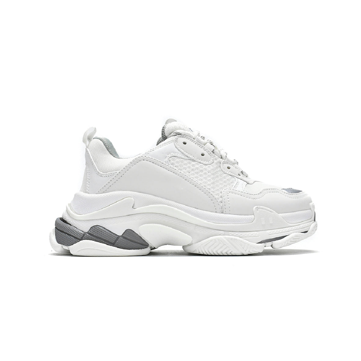 Balenciaga Triple S Sneakers Bianche e Argento Uomo Donna Esclusive