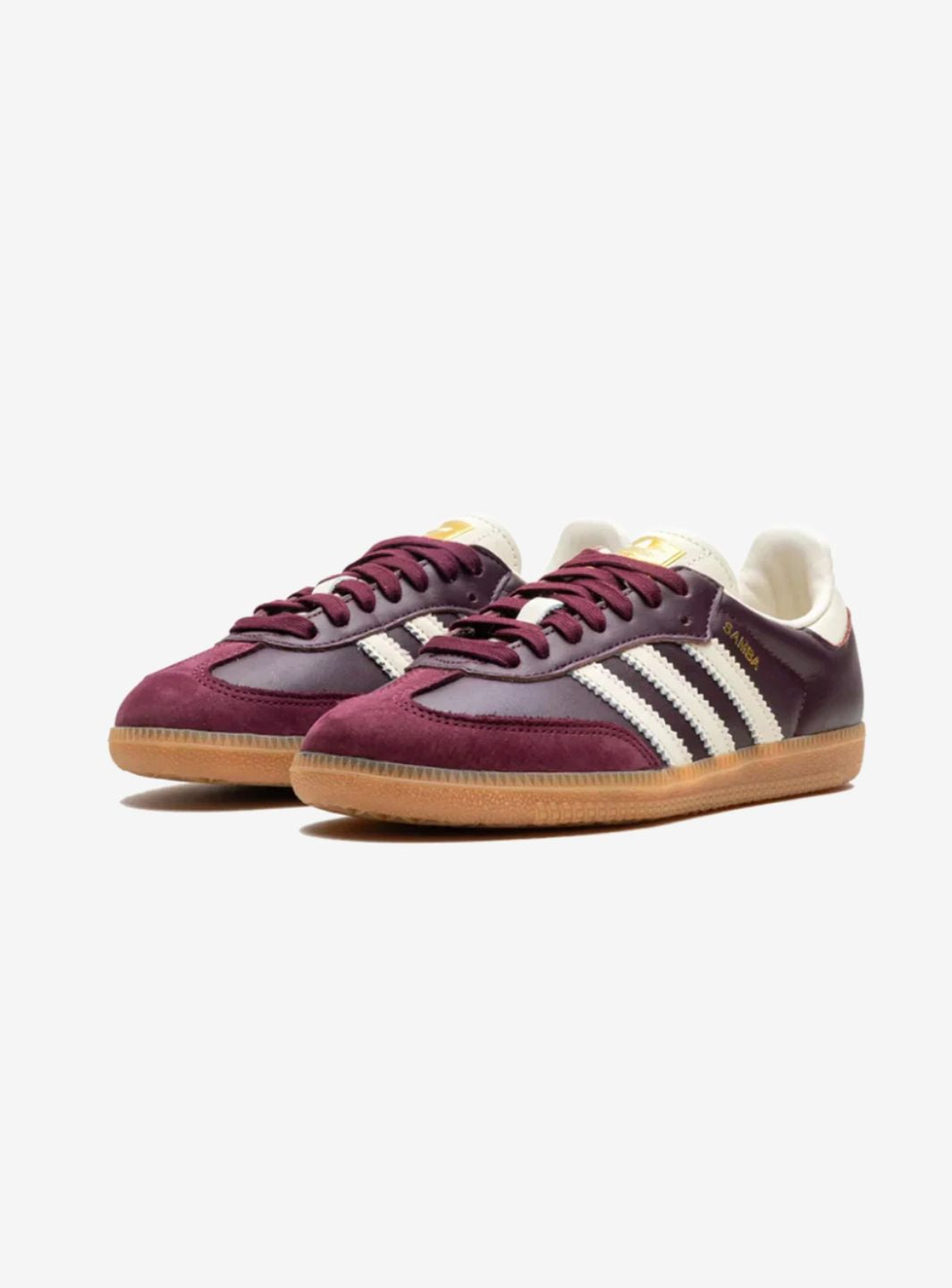 Adidas Samba OG Maroon Gold Metallic