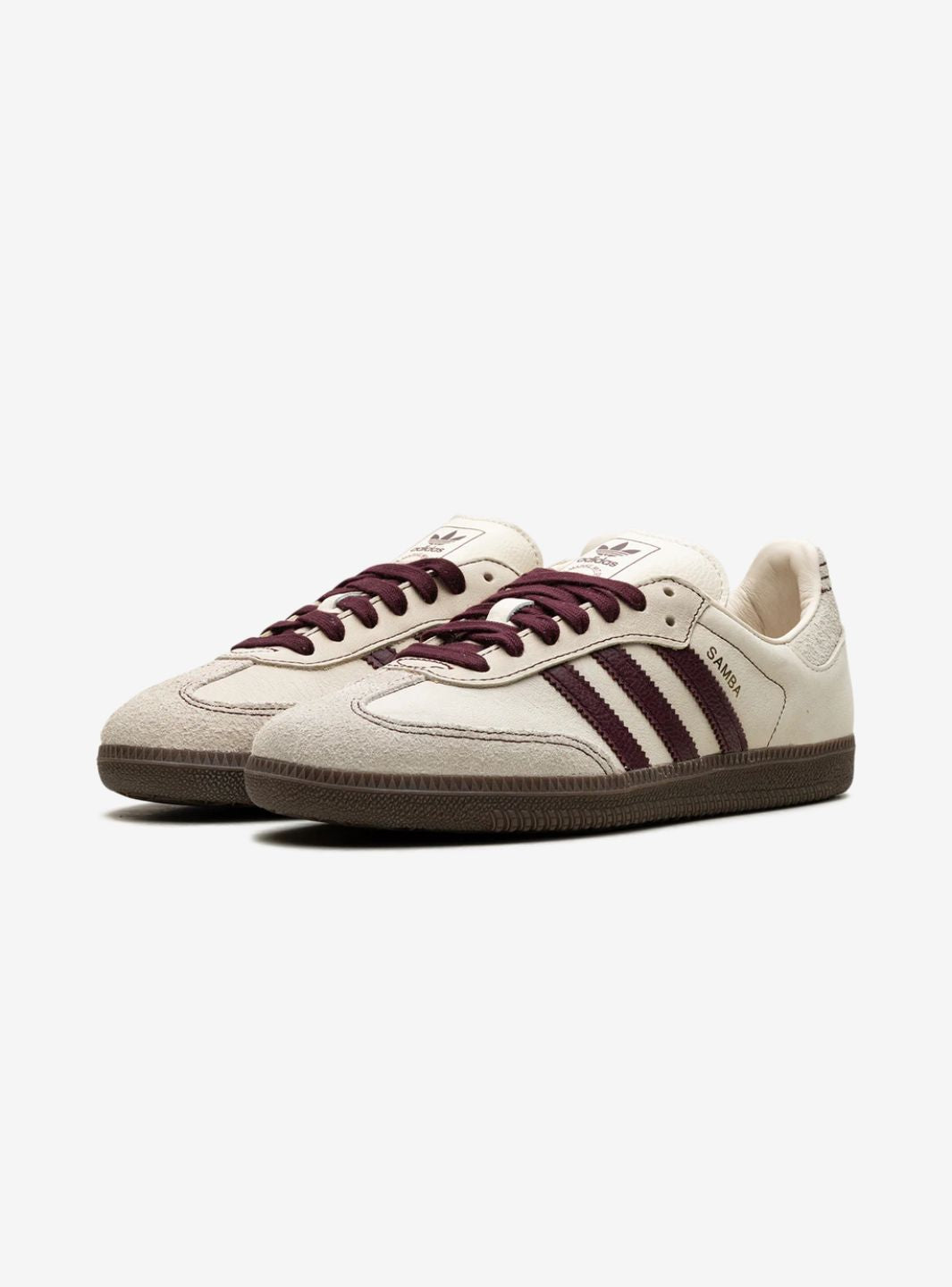 Adidas Samba OG Wonder White Maroon